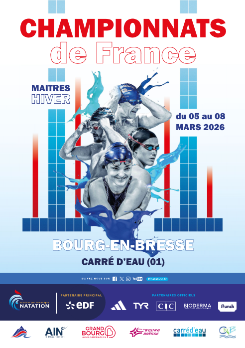 Championnats de France Maîtres Hiver 2026 - Bourg-en-Bresse