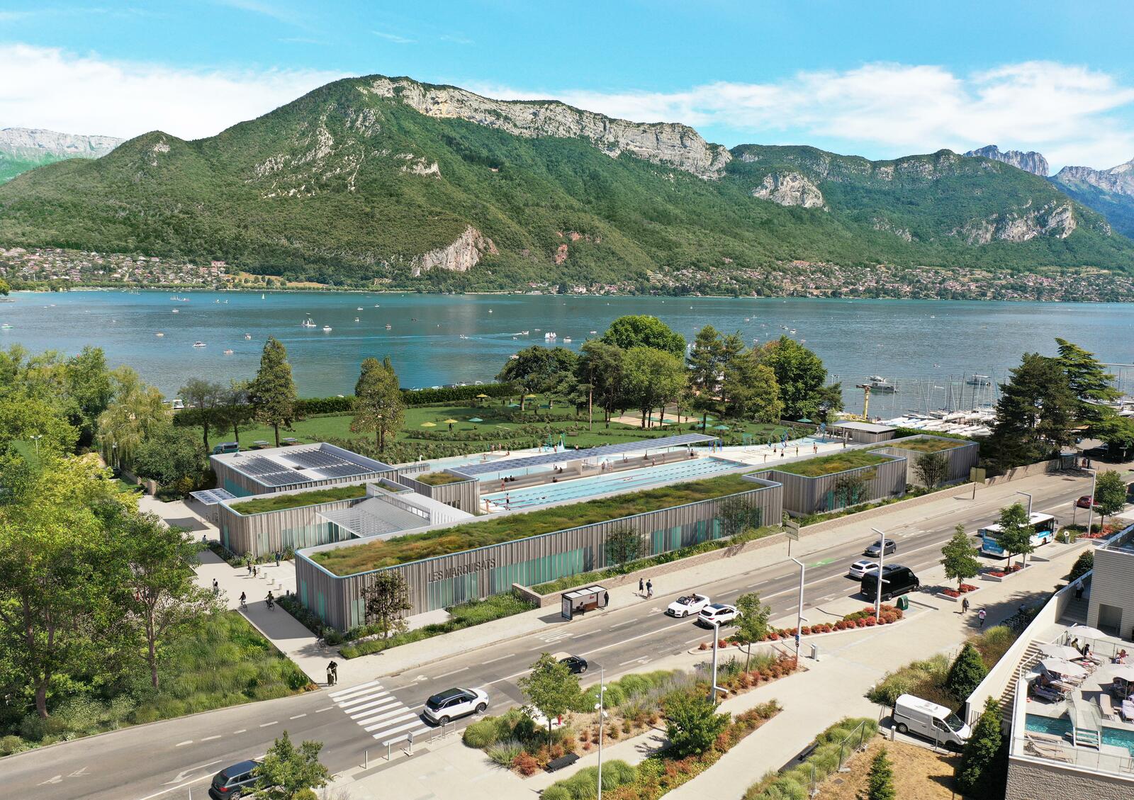 La future piscine des Marquisats - Annecy